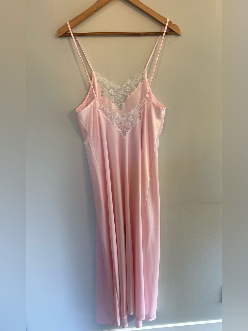 Vintage Belimage by Gregg Pink Lace Nightgown Romantic Feminine Slip Dress - Picture 4 of 6
